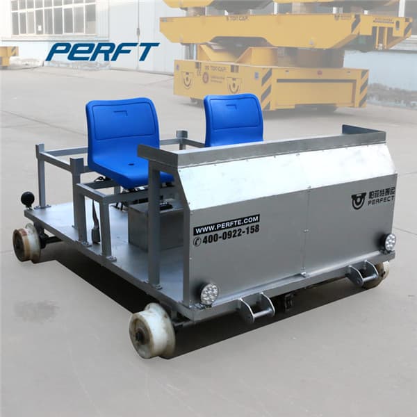 Heat Insulating Electric Flat Cart For Steel Rolls Warehouse